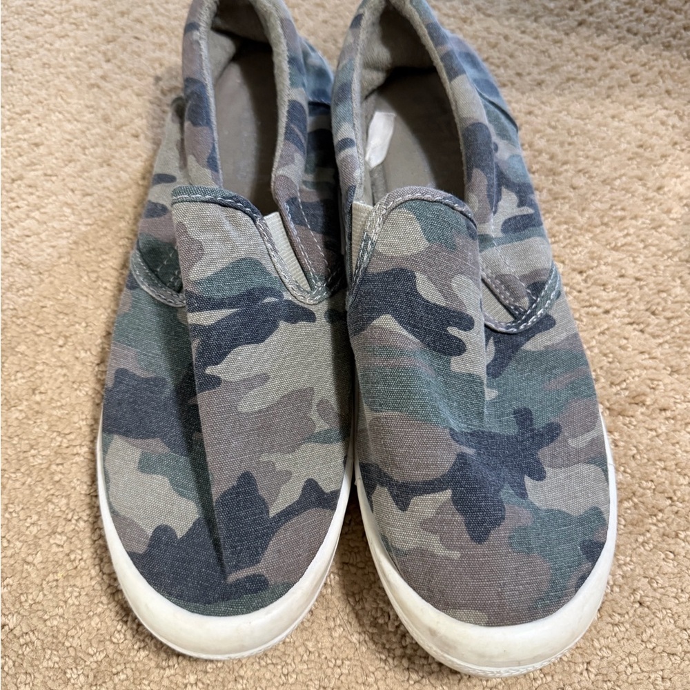 Target Camouflage Slip-On Sneakers